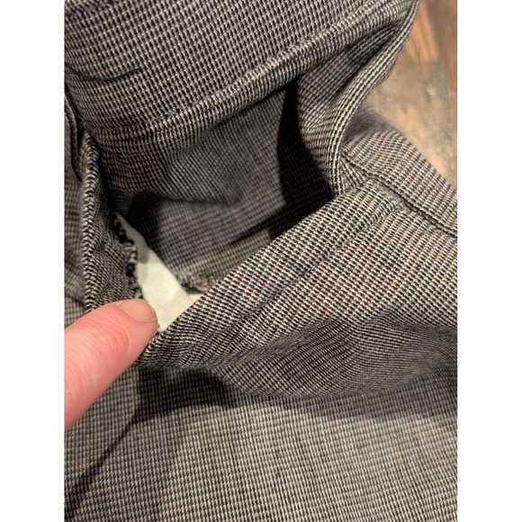 Lee Pants Womens 10 Gray Dress Trouser Comfort Waist Stretch Micro Check Office - Picture 6 of 11